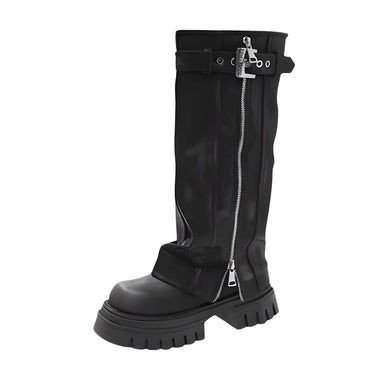 Women's Fashion Belt Buckle Knee High Boots Ladies Elegant Platform Long Pipe Booties Casual Women's Knee High Booties, Drestiny, women's buckle knee high boots, black buckle knee high boots women, heeled buckle knee high boots women, women's knee high boots with buckle uk, best buckle knee high boots women, trendy buckle knee high boots women, affordable buckle knee high boots women uk, Boots, Heels, Black, Brown, 5, 6, 6.5, 7.5, 8.5, 9, United States, Australia,New Zealand, United Kingdom,shopdrestiny.com